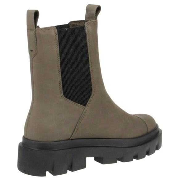 TOMS NWTWomen's Rowan Lug Pull-On Boot Water Resistant Olive Green Leather Sz 9 - Picture 2 of 13